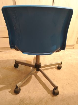 Silla escritorio giratoria azul