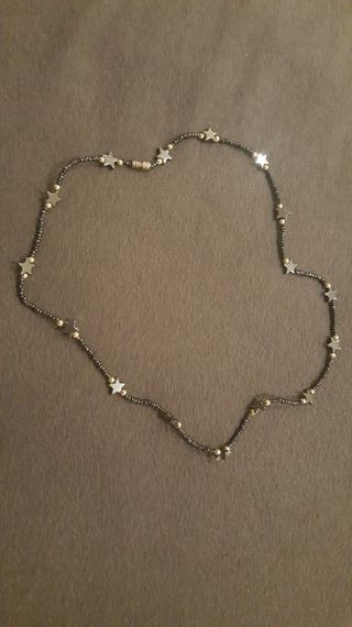 Collar estrellas negras esmaltadas