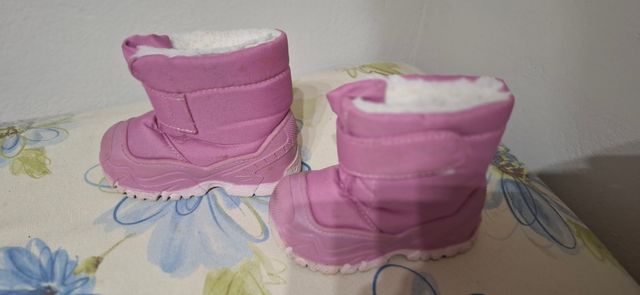 Botas nieve bebé niño niña rosa 20 21