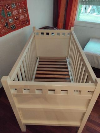 Cuna bebé madera maciza