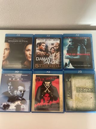 Lote 6 Blu-rays. Películas.