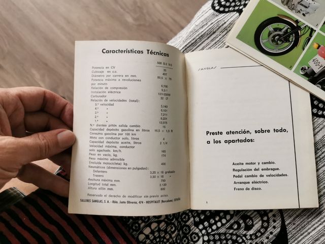 Manual Sanglas 500-S2