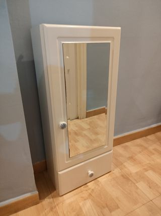 Mueble baño blanco - con espejo