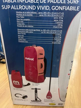 Tabla Paddle Surf Mistral Vivid Inflable