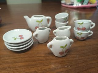 Vajilla porcelana infantil - cerezas