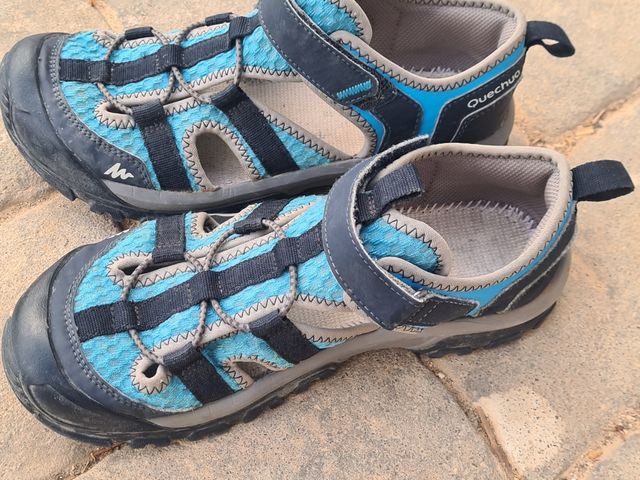 Sandalias Quechua niño/a azul gris