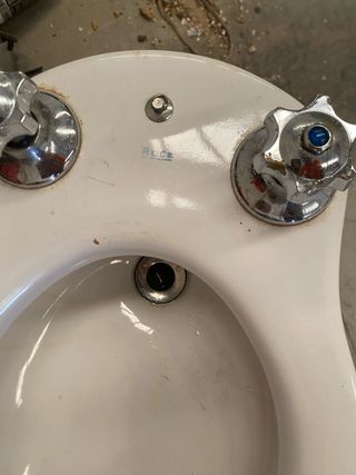 Bidet antiguo porcelana blanco marca roca 