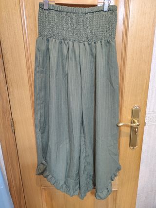 Pantalón Culotte Verde Militar - Talla M