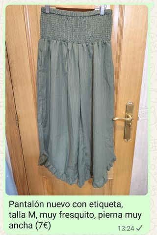 Pantalón Culotte Verde Militar - Talla M