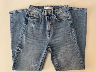 Vaqueros Stradivarius Mom Slim 36