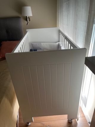 Cuna colecho bebé - Madera blanca