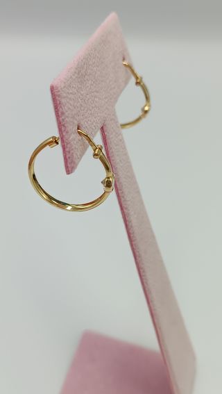 Pendientes de oro de 18kt.