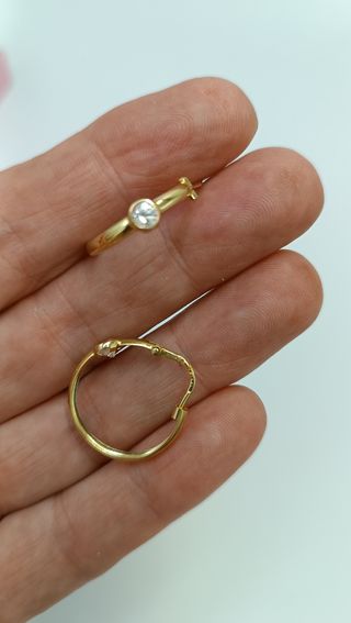 Pendientes de oro de 18kt.