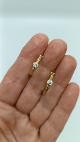 Pendientes de oro de 18kt.