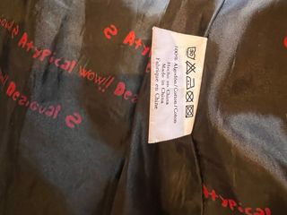 Mini Falda Desigual negra-roja.Algodòn