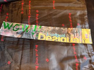 Mini Falda Desigual negra-roja.Algodòn