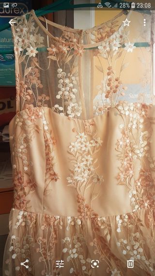 Vestido rosa pastel,  ideal para fiesta/ boda