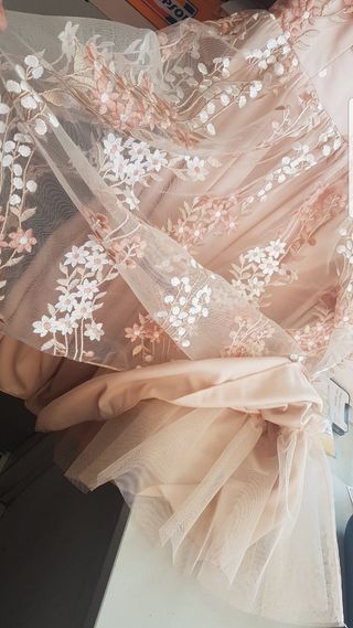 Vestido rosa pastel,  ideal para fiesta/ boda