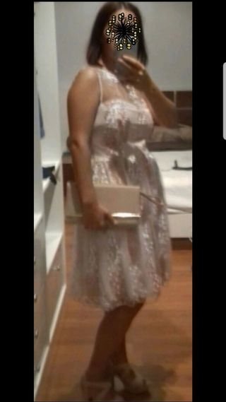 Vestido rosa pastel,  ideal para fiesta/ boda