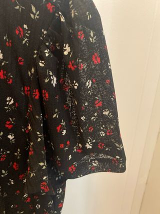 Vestido Springfield flores-negro