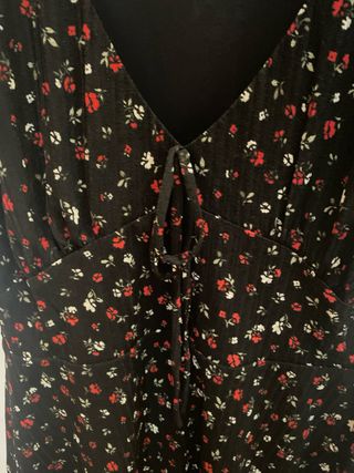 Vestido Springfield flores-negro