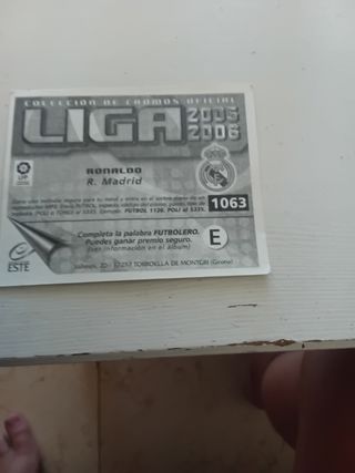 Cromo Ronaldo 2005-06. ¡Exclusiva!