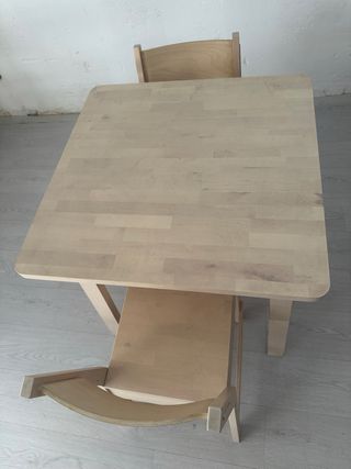 Mesa ikea- Madera, beige