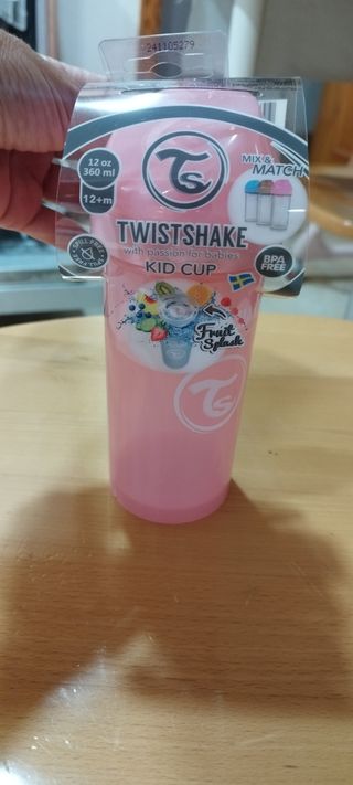 Vaso aprendizaje Twistshake (rosa)