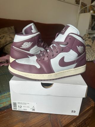 Air Jordan 1 Mid - 44,5 - Morado/Blanco