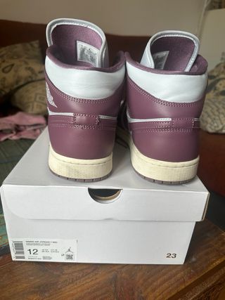 Air Jordan 1 Mid - 44,5 - Morado/Blanco