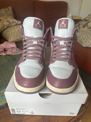 Air Jordan 1 Mid - 44,5 - Morado/Blanco