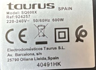 Exprimidor Taurus Easy Press 600w