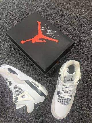 Zapatillas Jordan 4 Retro Blanco Militar
