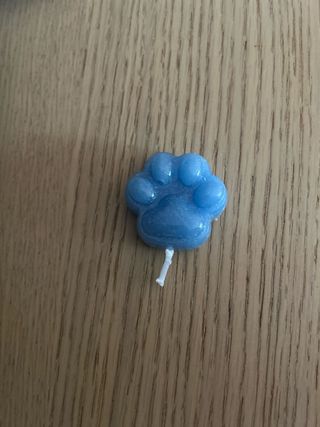 Candela zampina blu artigianale