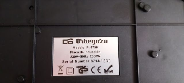 Placa inducción Orbegozo - Cocina