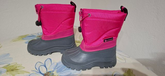 Botas nieve infantil niño niña rosa 24