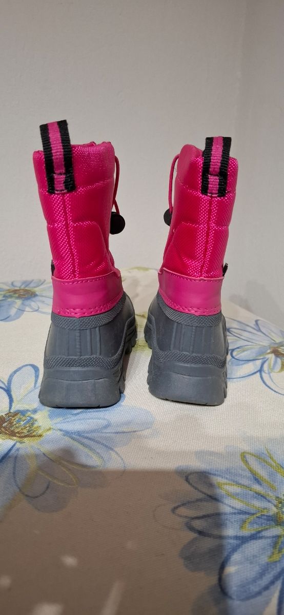 Botas nieve infantil niño niña rosa 24