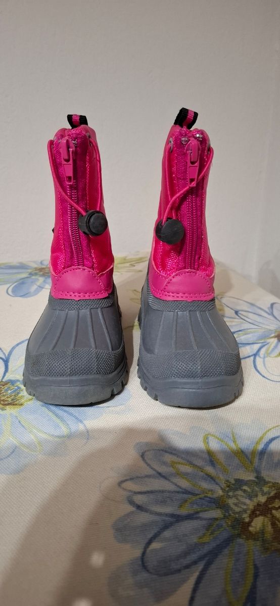 Botas nieve infantil niño niña rosa 24