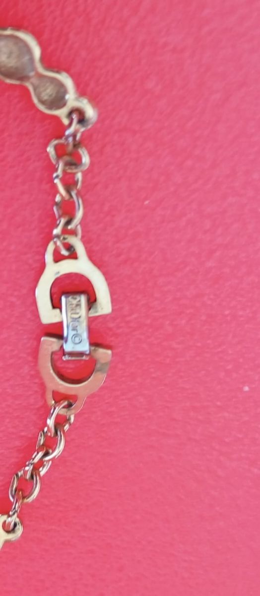 Collana Christian Dior vintage oro-verde