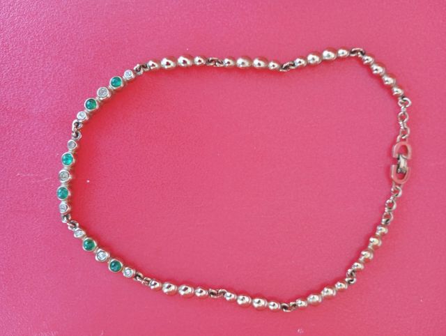 Collana Christian Dior vintage oro-verde