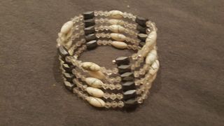 Pulsera magnética blanco-negro