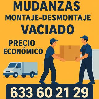 Mudanzas,montajes,desmontajes de muebles,vaciados