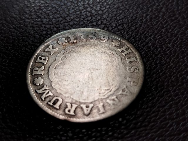 Moneda de 2 reales de plata 1759 de Fernando VI