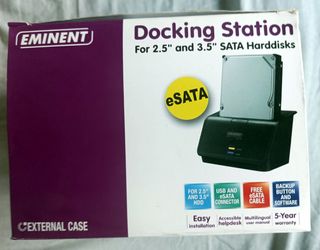 Docking Station para disco duro SATA 2,5 y 3,5