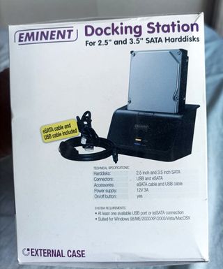 Docking Station para disco duro SATA 2,5 y 3,5