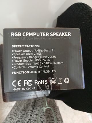 Altavoces RGB | sonido envolvente