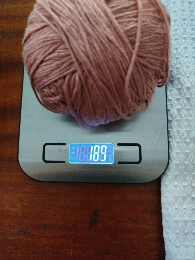 3 ovillos algodón rosa