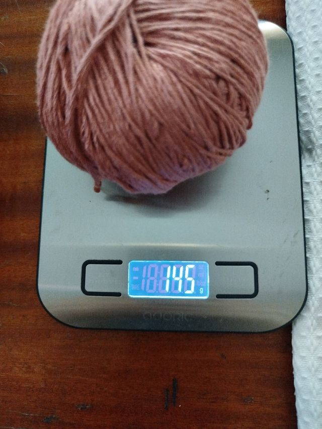 3 ovillos algodón rosa