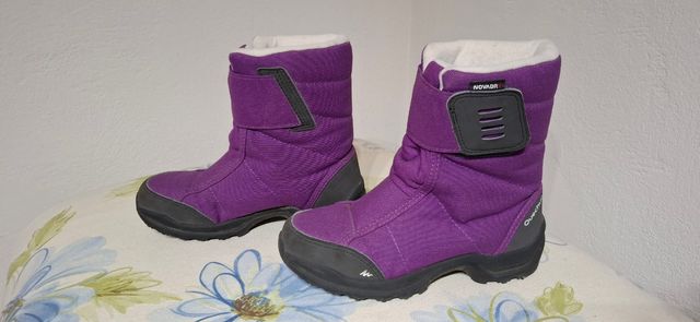 Botas nieve infantil niño niña morado talla 31