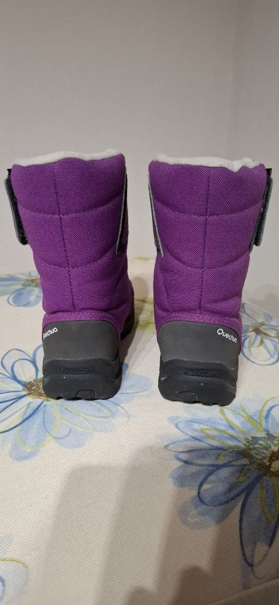 Botas nieve infantil niño niña morado talla 31